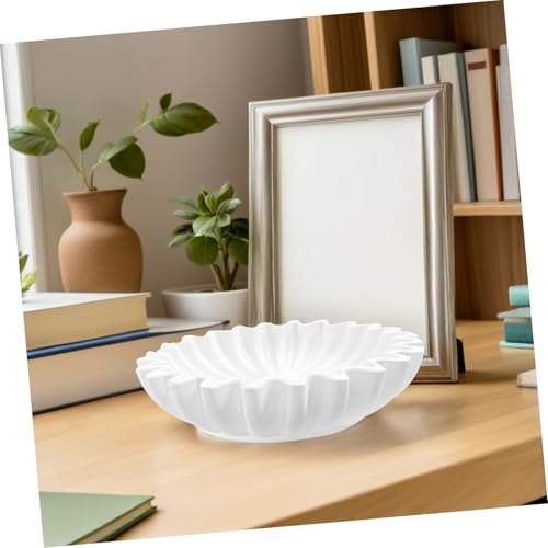 Cuenco de resina blanco para llaves y joyas decorativo multiusos 8