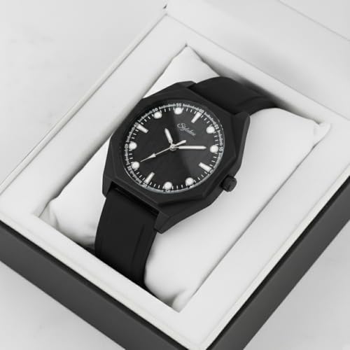 Image of styledose Minimalist dial Softest Adjustable Silicon Belt Quartz Analog Wrist Watch for Men