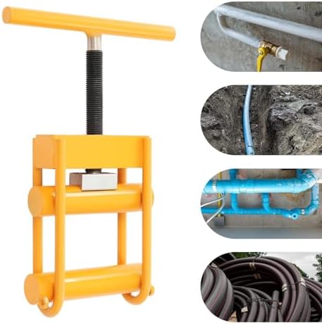 Adjustable Pipe Squeeze Off Tool - Emergency Water & Gas Shut-Off Clamp, Universal Leak Repair Device for Fast and Efficient Pipe Maintenance