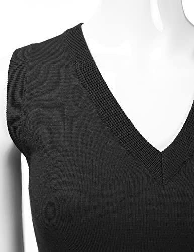 EIMIN Women's V-Neck Sleeveless Stretch Pullover Premium Sweater Vest Top (S-3X)4
