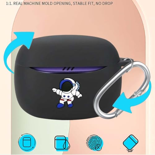Image of Soft Silicone Case Cover Compatible for JBLL Tune Beam 2 (Blue Astronaut)