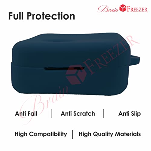 Image of Brain Freezer Stylish Soft Silicone 360 Full Protection Case Cover (Front & Back) Compatible with Nothing Ear (1) Blue (Device Not Included)