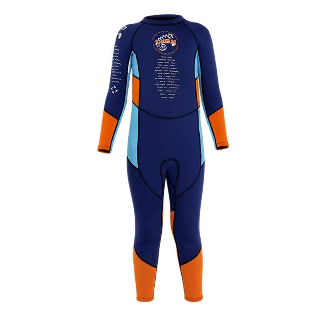 Combinaison de Plongée pour Enfants, Garçons et Filles, en Néoprène Thermique, Une Pièce, Manches Longues, Résistante, Séchage Rapide, Idéale pour Le
