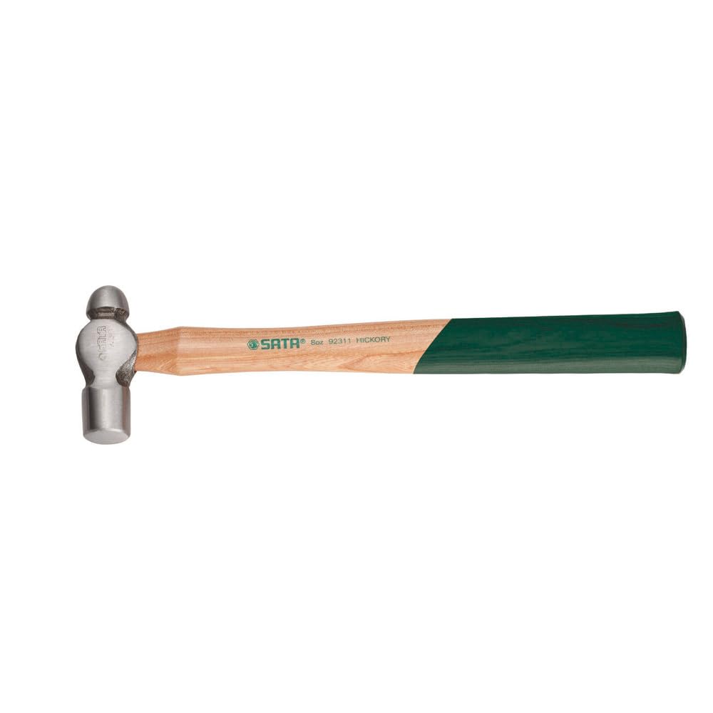 SATA ST92313SC - Martello a sfera con testa in acciaio forgiato da 680 g, manico in noce americano con manico sagomato antiscivolo