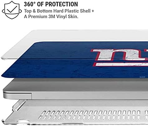 Skinit Case + Skin Compatible with MacBook Pro 15in (2016-19) - Officially Licensed NFL New York Giants Distressed Design