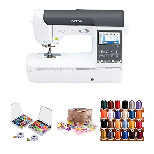 Brother SE2000 Sewing and Embroidery Machine, 3.7 LCD, 5x7 Hoop...