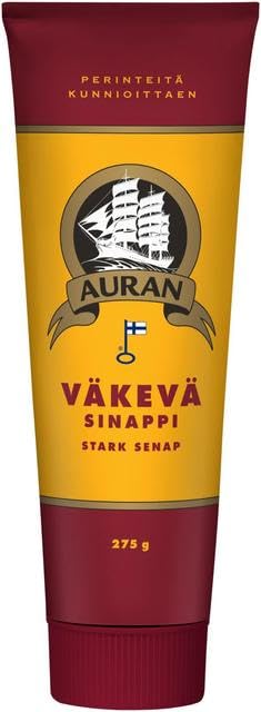 Auran Strong Mustard 6 Packs of 275g SÖPÖSÖPÖ pack (SOPOSOPO)