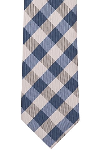 Image of The Tie Hub Premium Rangel Silk Plaid Necktie for Men