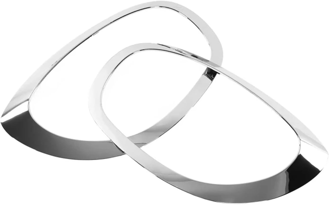 Car Front/Rear Lamp Frame Headlamp Trim Ring Compatible For BMW Mini Cooper One JCW/Countryman F60 2017-2019 Headlight/Taillight Cover Trim(Black for Rear Lamp)