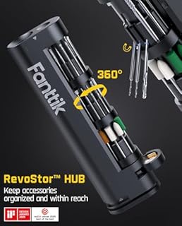 Fanttik F2 Master Mini Cordless Rotary Tool Kit, NeoPulse Motor, 5 Speed, 25000 RPM, Revostor Hub, 35 Accessories, Engraving Pen, for 3D Printer Sanding, Polishing, Drilling, Carving, DIY Crafts