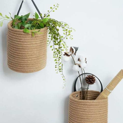 Panier de rangement tissé mural pour organiser les articles divers