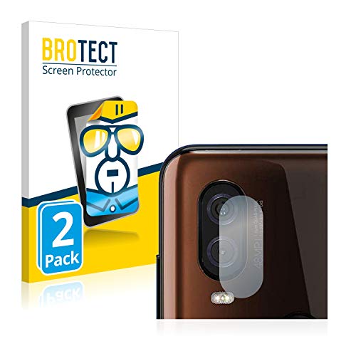 BROTECT Protector Pantalla para Motorola One Vision (SÓLO Cámara) Protector Transparente (2 Unidades) Anti-Huellas