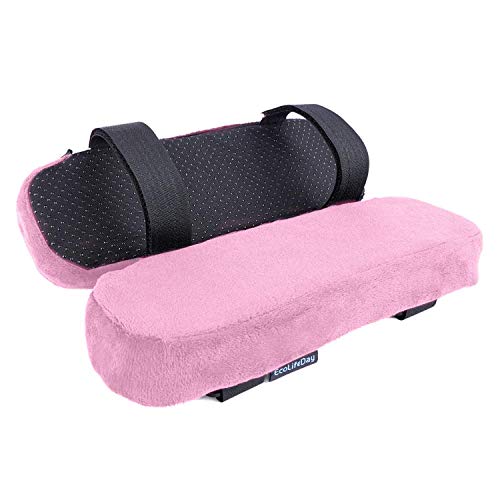 EcoLifeDay Chair armrest Cushions Elbow Pillow Pressure Relief armrest Pads 2-Piece Set of Office Chair armrest Gaming Chair armrest with Quick Rebound Sponge
