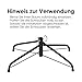 TOLEAD Árbol de Navidad artificial de 180 cm con soporte plegable de...