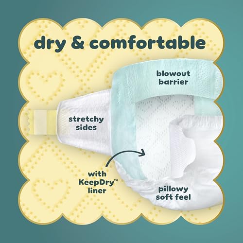 Image of Pampers Swaddlers Diapers, Size 4 (15-34 lbs), 22 Count, Absorbent, Keeps Baby Dry and Comfortable, Skin Safe Disposable Baby Diaper (Packaging May Vary)