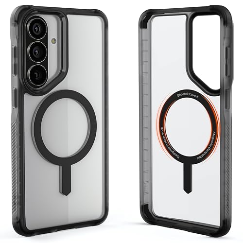 Image of Ghostek Covert Clear Galaxy S26 Plus MagSafe Case with Magnetic Ring, Slim Thin Military Grade Shockproof Phone Cover Compatible with 2026 Samsung S26+ (6.7 inch) (Smoke Matte)