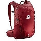 Salomon Trailblazer 30 Unisex Rucksack für Wandern, Perfekt für Laufen, Wandern und Radfahren, Rote Chilli/Rote Chilli/Red Chili, Kapazität für bis zu 30 Liter