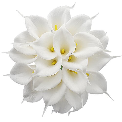 Rerxn 20PCS artificiale vero tocco calla Lily