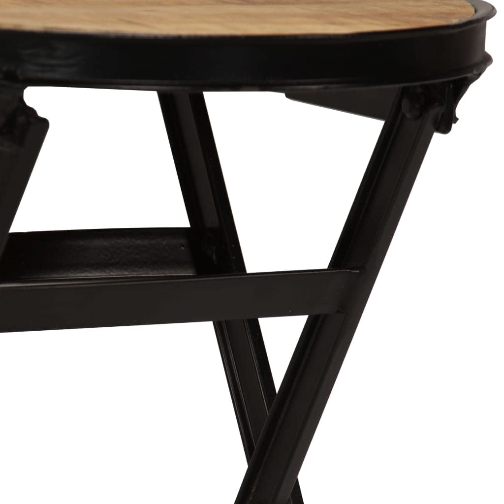 Escritorio de madera de mango maciza con taburete plegable, 115 x 50 x 76 cm, mesa de trabajo para oficina en casa, con espacio de almacenamiento y ruedas para ordenador portátil, monitor y