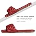ATHMILE Braided Womens Sandals 2026 Square Open Toe Fashion Slide Sandals Women Dressy Summer Flat Beach Red Size 6
