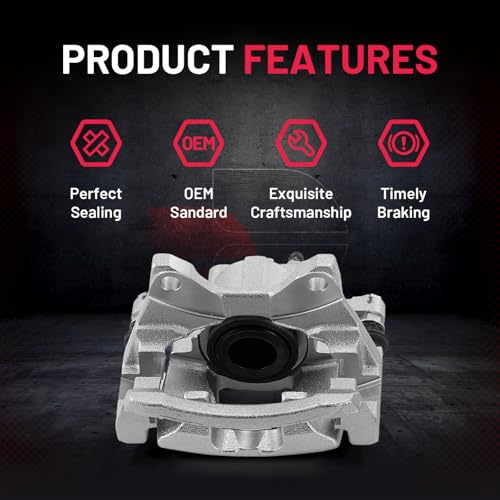 Image of BDFHYK 2pcs Rear Disc Brake Caliper Assembly with Bracket Compatible with Dodge Nitro 2007-2011 3.7L V6 /4.0L V6, Compatible with Jeep Liberty 2008-2012 3.7L V6,Compatible with Jeep Wrangler 2007-2017