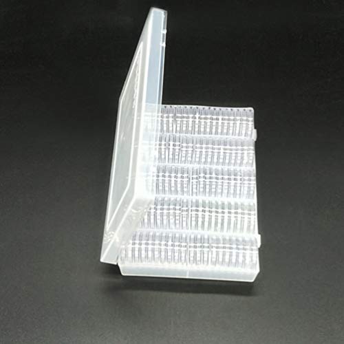 NUOBESTY 100pçs caixa de armazenamento de moedas de plástico transparente protetor suporte de moeda