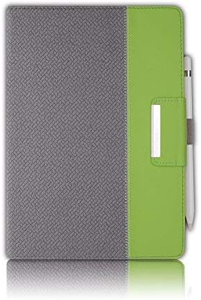 Thankscase Case Compatible for iPad Air 3 / iPad Pro 10.5, Rotating Case Cover with Pencil Holder, Swivel Case Bulit-in Wallet Pocket, Hand Strap for iPad Air 3rd Gen 10.5" 2019 (Green Weave G)