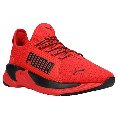 Puma Men's Softride Premier Slip On Wide Running Shoe, High Risk Red Black, 7.52