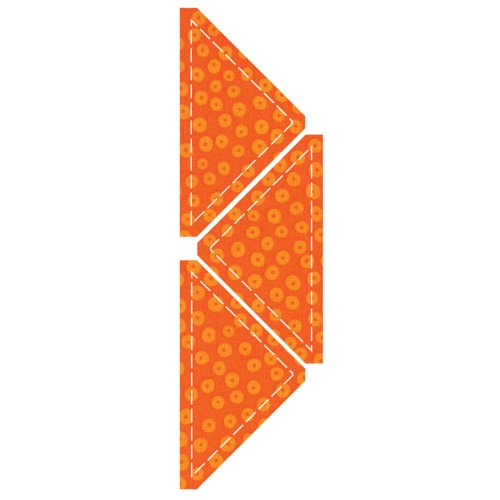 AccuQuilt Go Fabric Cutting Dies It Fits Quarter Square, 4-Inch Finished Triangle