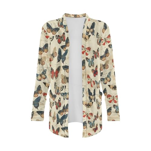 Image of Cardigan Sweaters for Women Long Sleeve Cardigan Soft Drape Open Front Fall Dusters V-Neck Jackets Dressy Loose Coat
