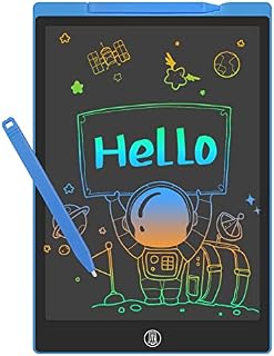 GUYUCOM LCD Writing Tablet 12 Inch, Doodle Pads for Kids, Big Size Colorful Bright Lines Drawing Tablet for Kids, Great Learning Toys and Gifts for Boys Girls (Blue)