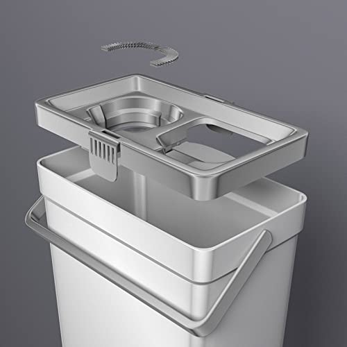 SERUMY Bodenwischer Mopp und Eimer-Set PVA Schwamm Mopp for Bodenreinigung Stabiler Stahlgriff und saugfähig PVA Moppkopf Handfreie Schwamm Mopp mit Eimer Wischmopp – Bild 5