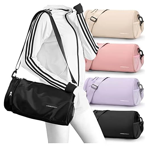 Gym Bag for Women Small,Gym Bags for Men Small Duffle Bag Travel Bags for Women Weekender Bag Waterproof Workout Bag Mini Carryon Sports Bag Swim Bags for Swimmers with Wet Clothes Compartments BLACK