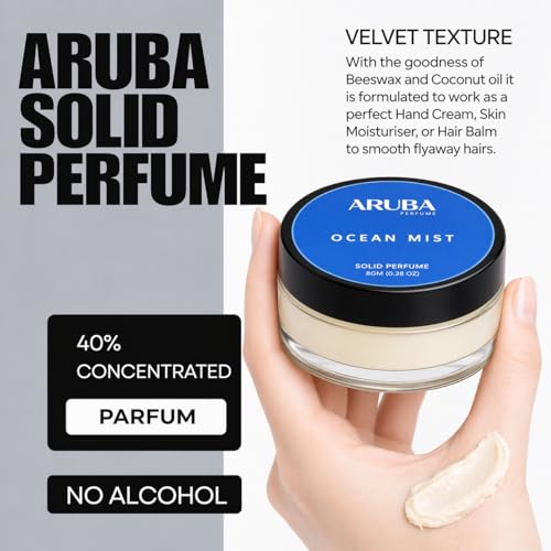Image of Alcohol Free Ocean Mist Solid Perfumes | Wax Perfumes for Men & Women | Cologne | Strong & Lasting Fragrance | Gifting Pack for Him & Her