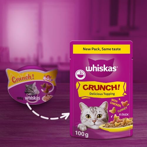 Whiskas Crunch Cat Treats 100 g- Delicious Crunchy Snacks for Cats (Pack of 6) - Image 8