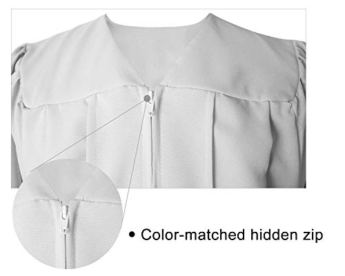 GraduatePro Baptism Choir Robe Adult Clergy Church Pastor Pulpit Robes Preachers Confirmation Robe Unisex Red/White4