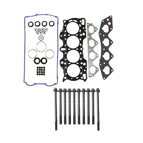 Image of DNJ HGB213 Engine Cylinder Head Gasket Set with Head Bolt Kit, Complete Repair Set for 1996-2001 Acura Integra 1.8L L4 16V DOHC 1834cc
