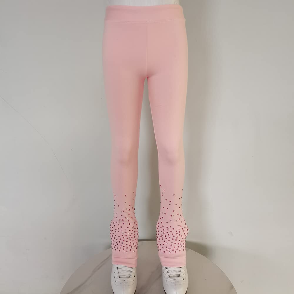 LIUHUO Skating Jacket Training Wear Skating Top Girls Pink Leggings Pants Set