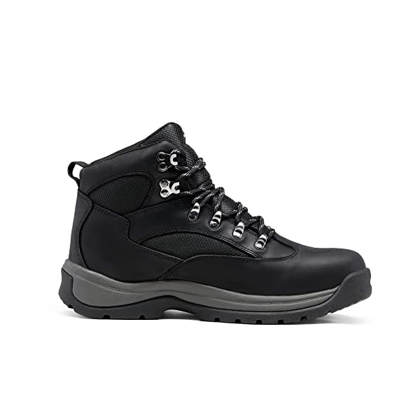 NORTIV 8 Men's Safety Steel Toe Work Boots Waterproof Construction Boots Black Size 10.5 M US Rockfor-STL - Image 3