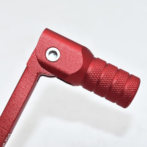 Image of CNC Aluminum Gear Shifter Lever, Foldable Gear Shift Lever Fit for 50cc 110cc 250cc CRF50 XR50 XR CRF Dirt Pit Monkey Bike Motorcycle ATV Quad Accessory Red Red