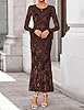ZESICA Women's 2025 Bell Long Sleeve Floral Maxi D... #4