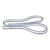 AUXBC 36 Inch Flexible Curve Ruler Graduated Rulers with Inking Edge, Double Side Scale Ruler for Drawing, Pattern Making, Engineering, and Stencil Work