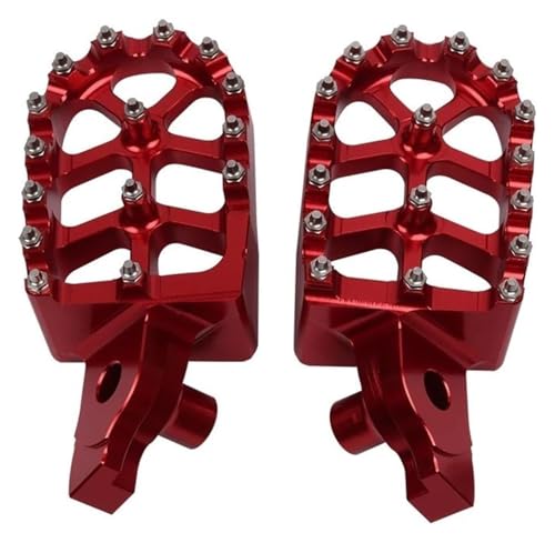 Motorrad Breite Fußrasten Für Suzuki RMZ250 RMZ450 RM-Z250 RM-Z450 RM-Z RMZ 250 450 Dirt Bike Motorrad Fußstütze(Red)