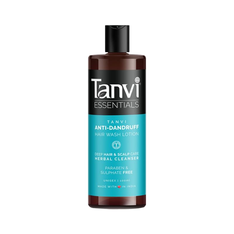Tanvi Herbals-Tanvi Essentials Unisex Anti-Dandruff Hair Wash Lotion | Paraben Sulphate Free Hair and Scalp Cleanser | Helps to Eliminate Dryness, Flaking, Itching - Pack of 2 | 100 ml x 2 | 200 ml-image-40