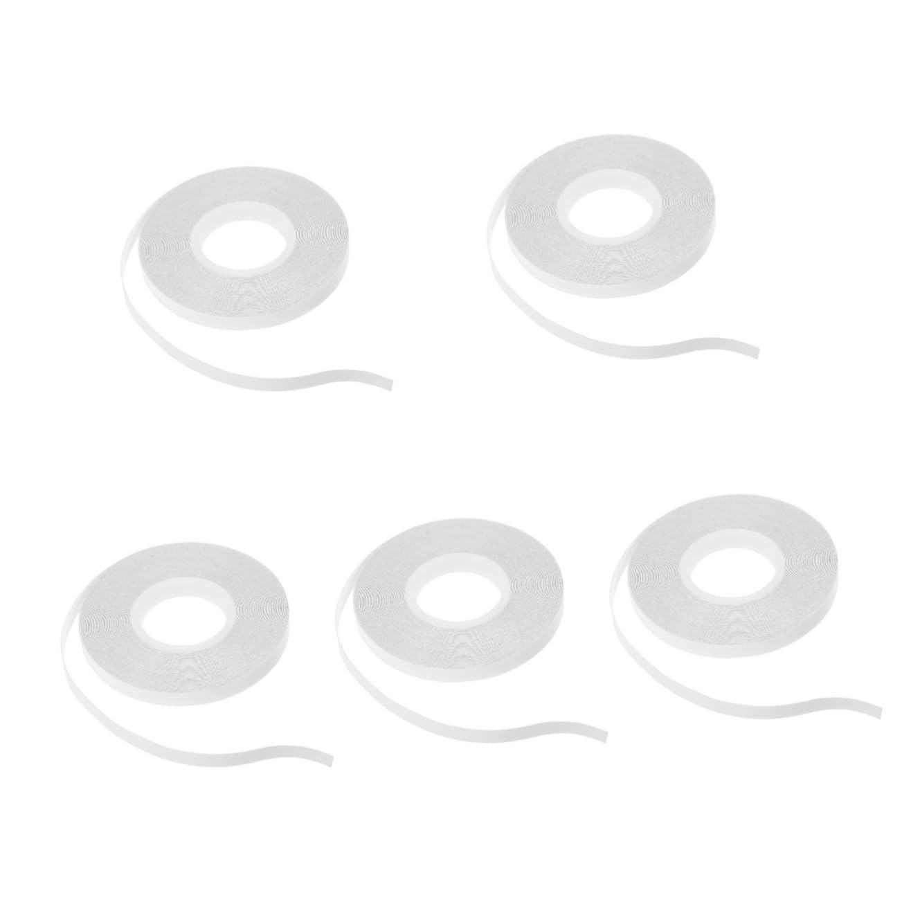 OUNONA 5rollos Cinta Adhesiva Doble Cara De Uso Temporal Para Costura y Manualidades Cinta De Basting Soluble Agua De Metros Para Proyectos De Patchwork y Fijación De Telas