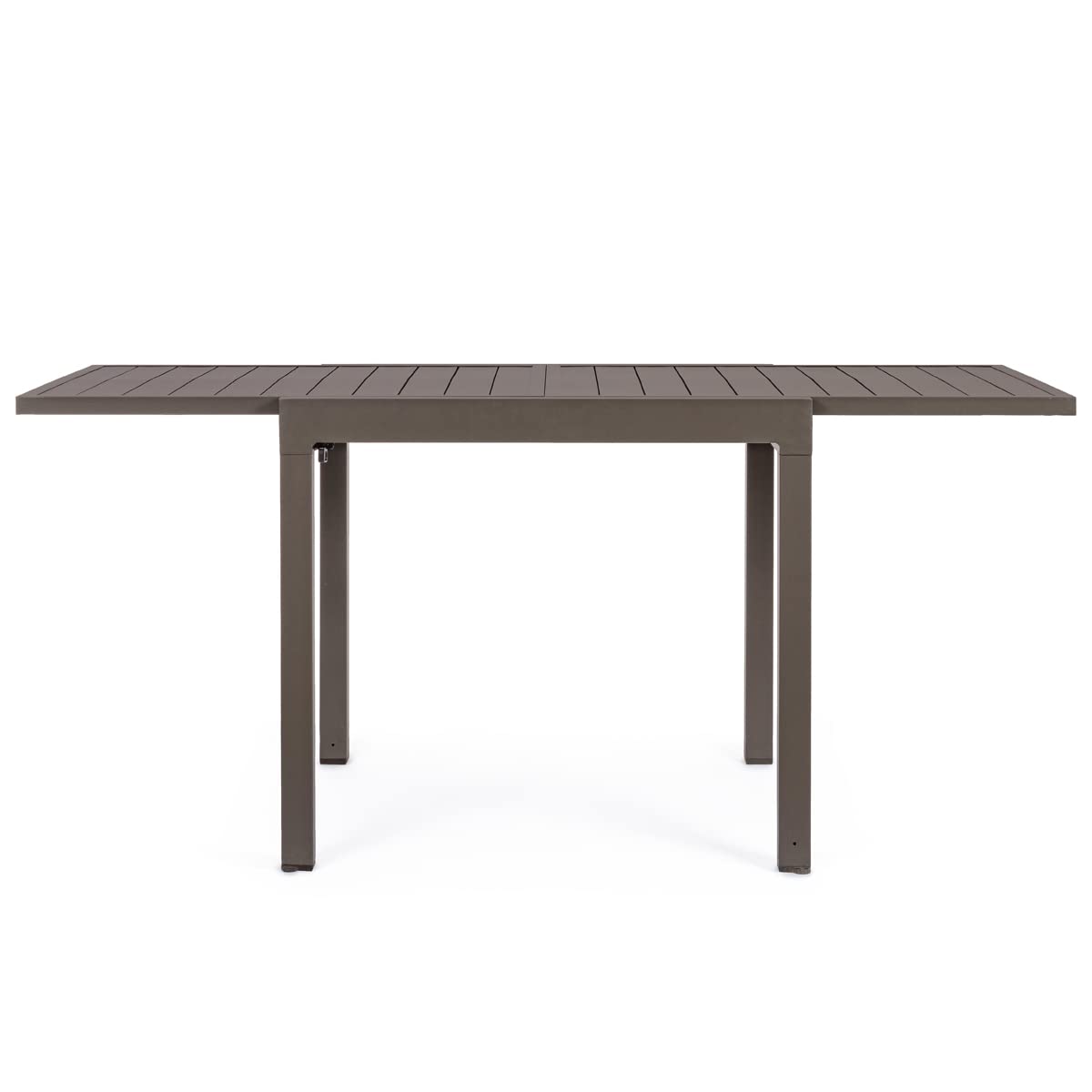 Yellowshop - HILL Tavolo da giardino quadrato allungabile per esterno in alluminio L90/180xP90xH74 cm HILDE Antracite, Bianco o Coffee (Coffee)