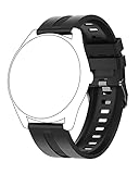 HUAKUA Smart Watch Replacement Bands 22mm H2 Smartwatch (Black)
