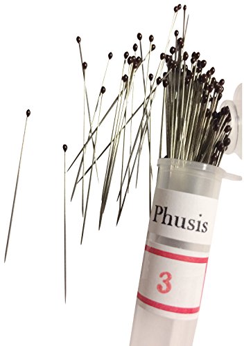 Phusis Stainless Steel Insect Pins - Size #3 - Set of 100 - for Entomology, Dissection and Butterfly Collections (#3)…