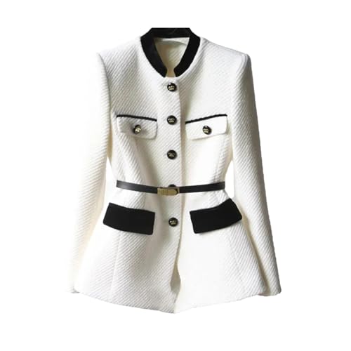 Women's Long Sleeve Casual Single-Breasted Office Waist Blazer Top