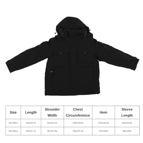 Veste chauffante sweat à capuche électrique polyester léger unisexe - 7